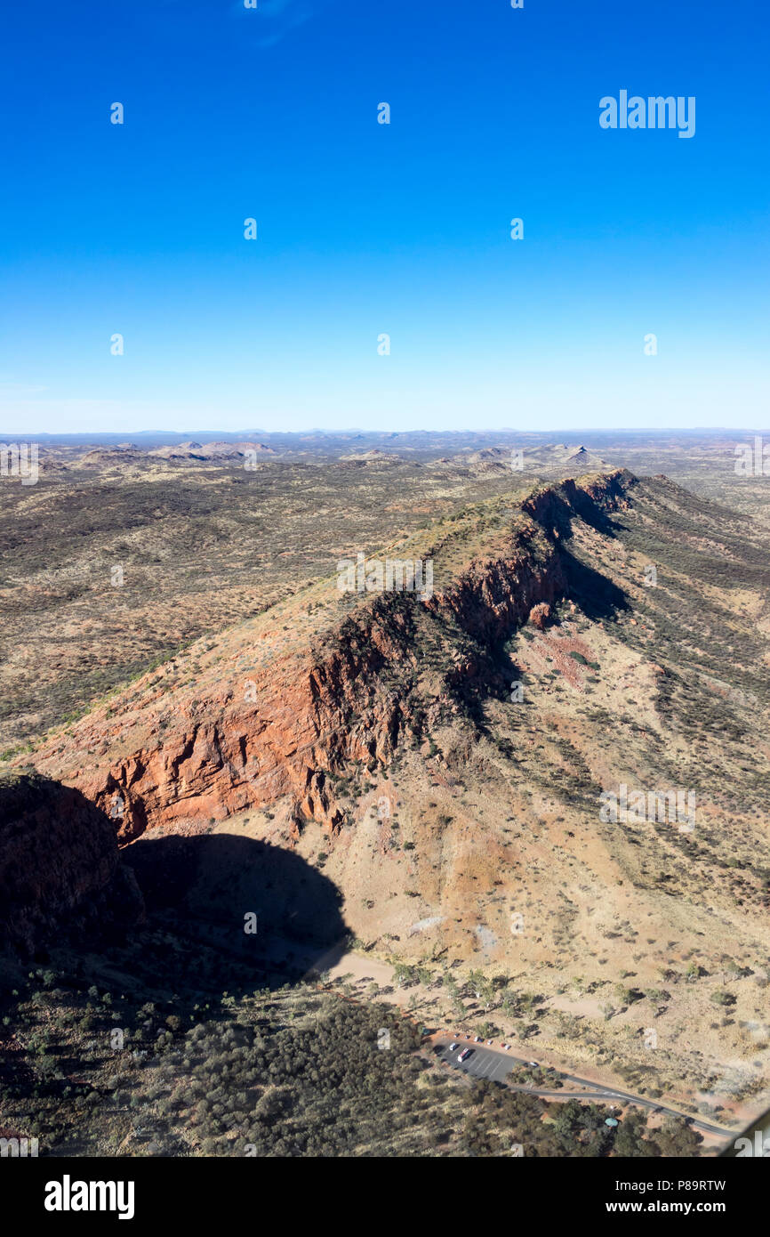 Luftaufnahme über Alice Springs, Northern Territory, Australien Stockfoto