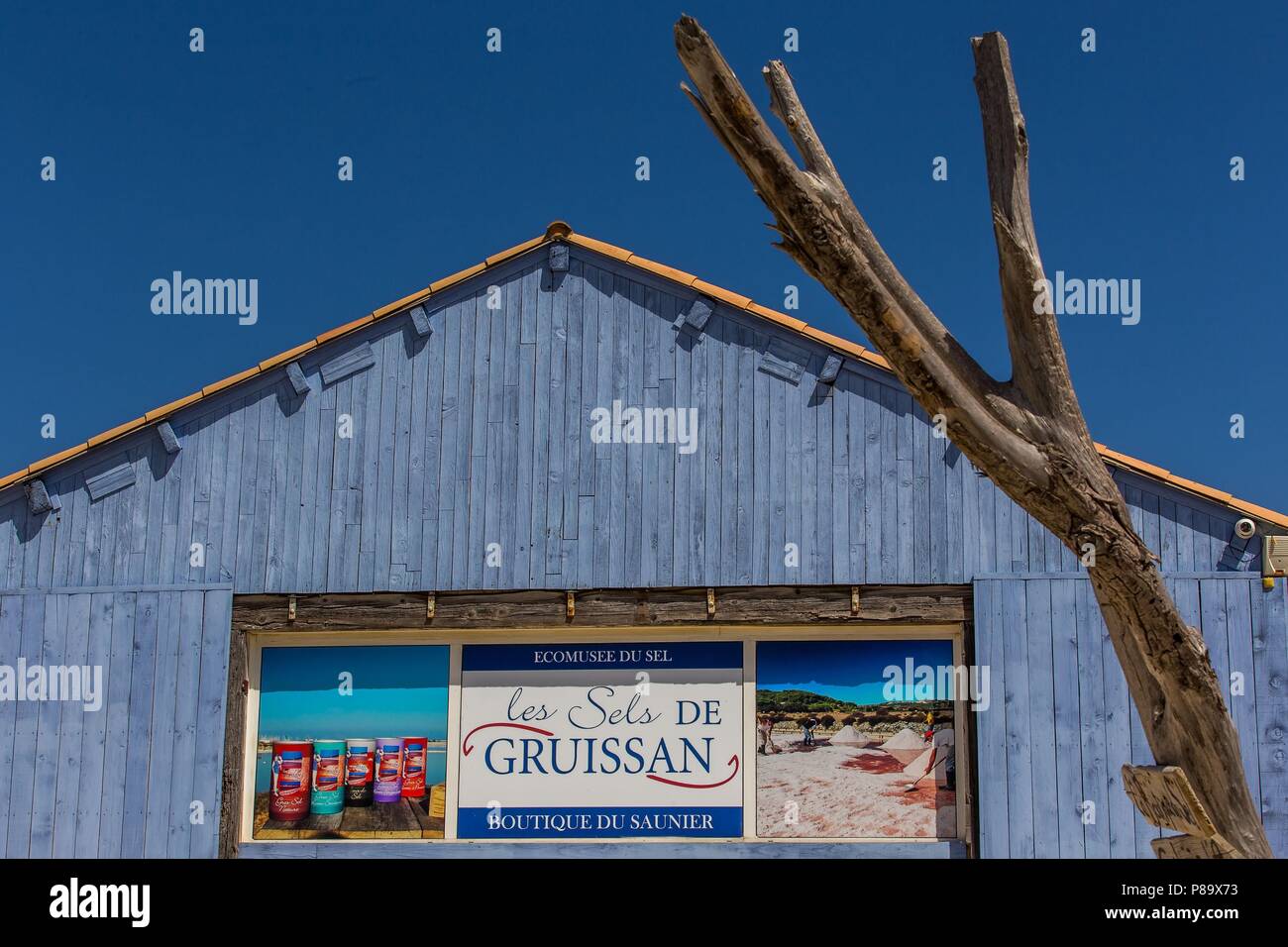 Entdecken sie Gruissan, Frankreich Stockfoto