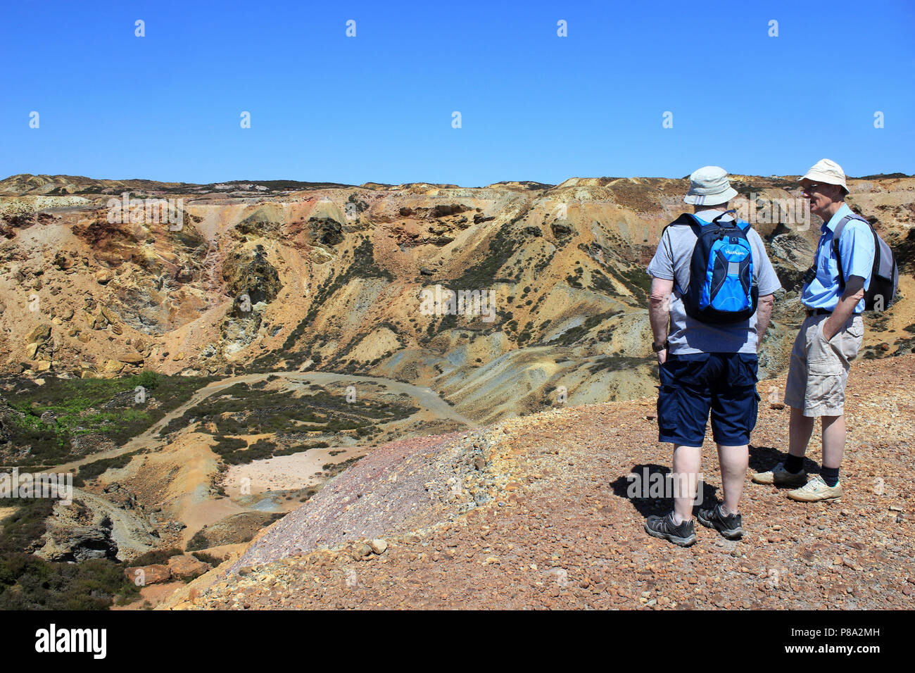 Parys Mountain Mine, Anglesey, Wales Stockfoto