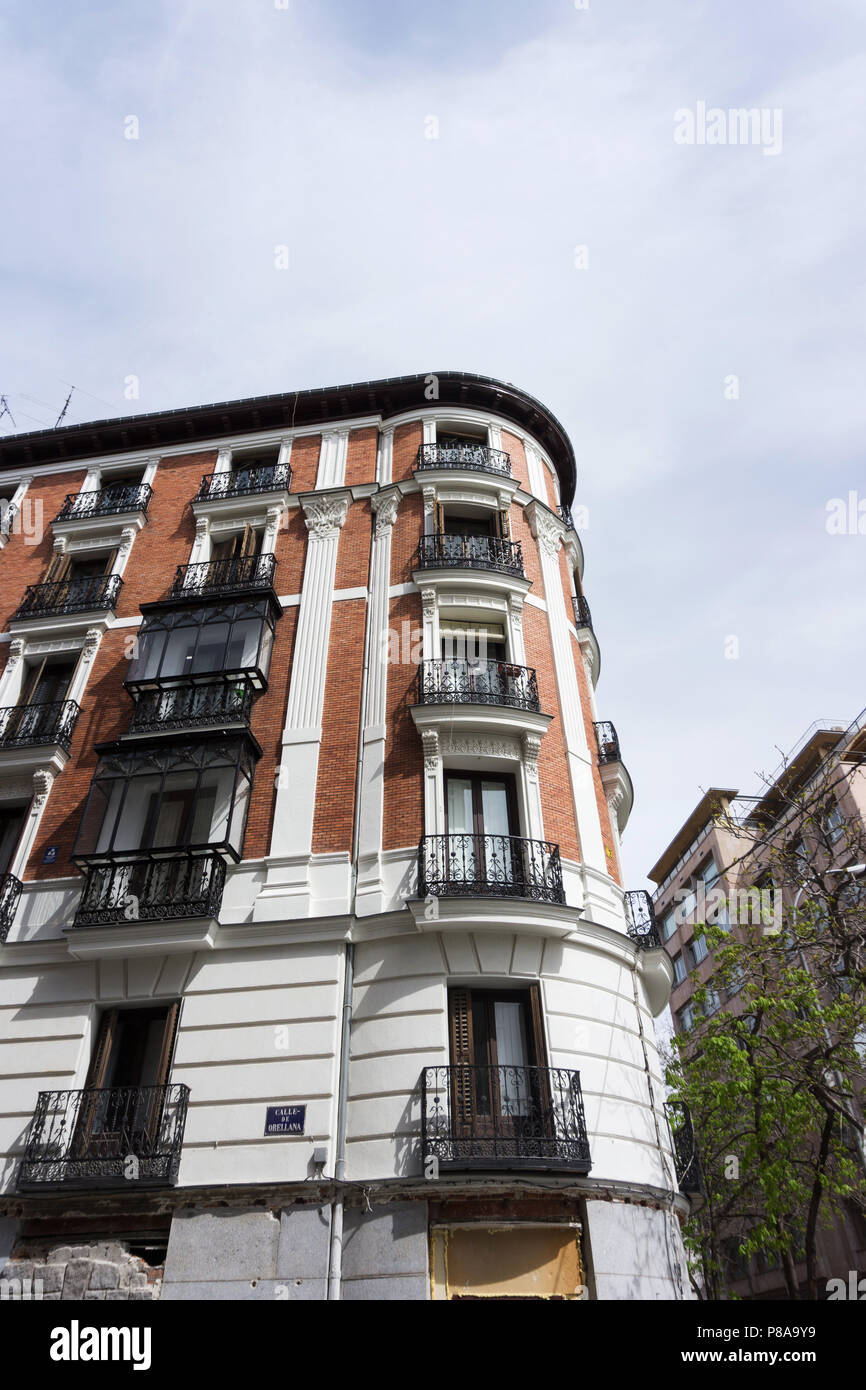 Alte Gebäude in Madrid Stockfoto