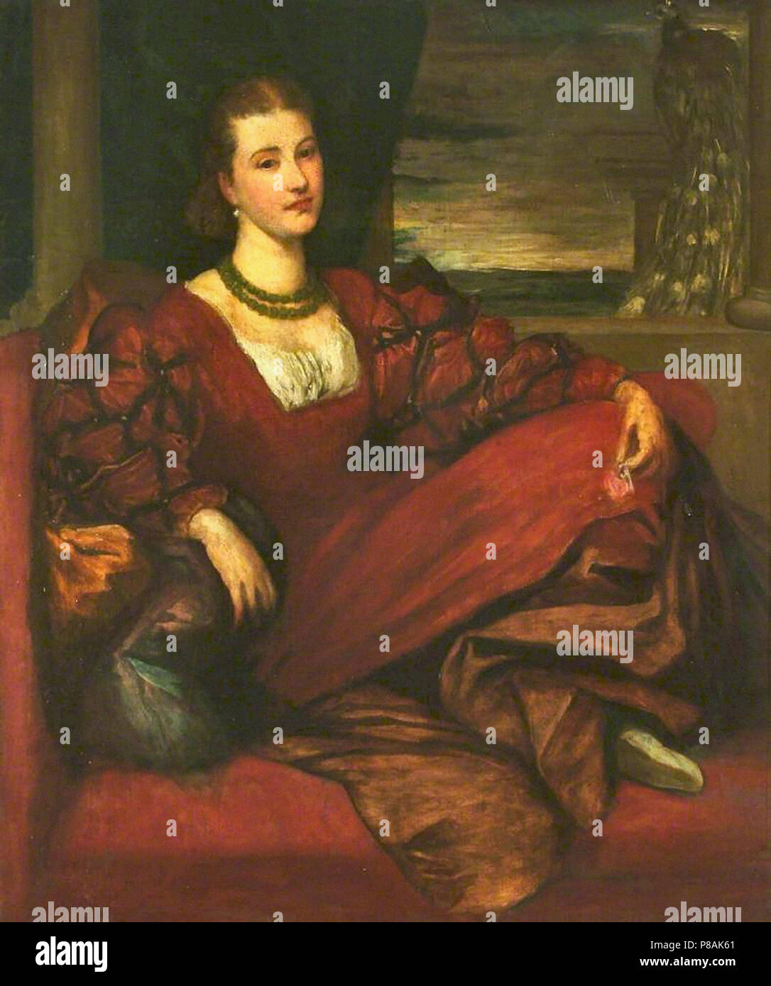 Watt George Frederick - die Gräfin von Kenmare (meine Lady Peacock) Stockfoto