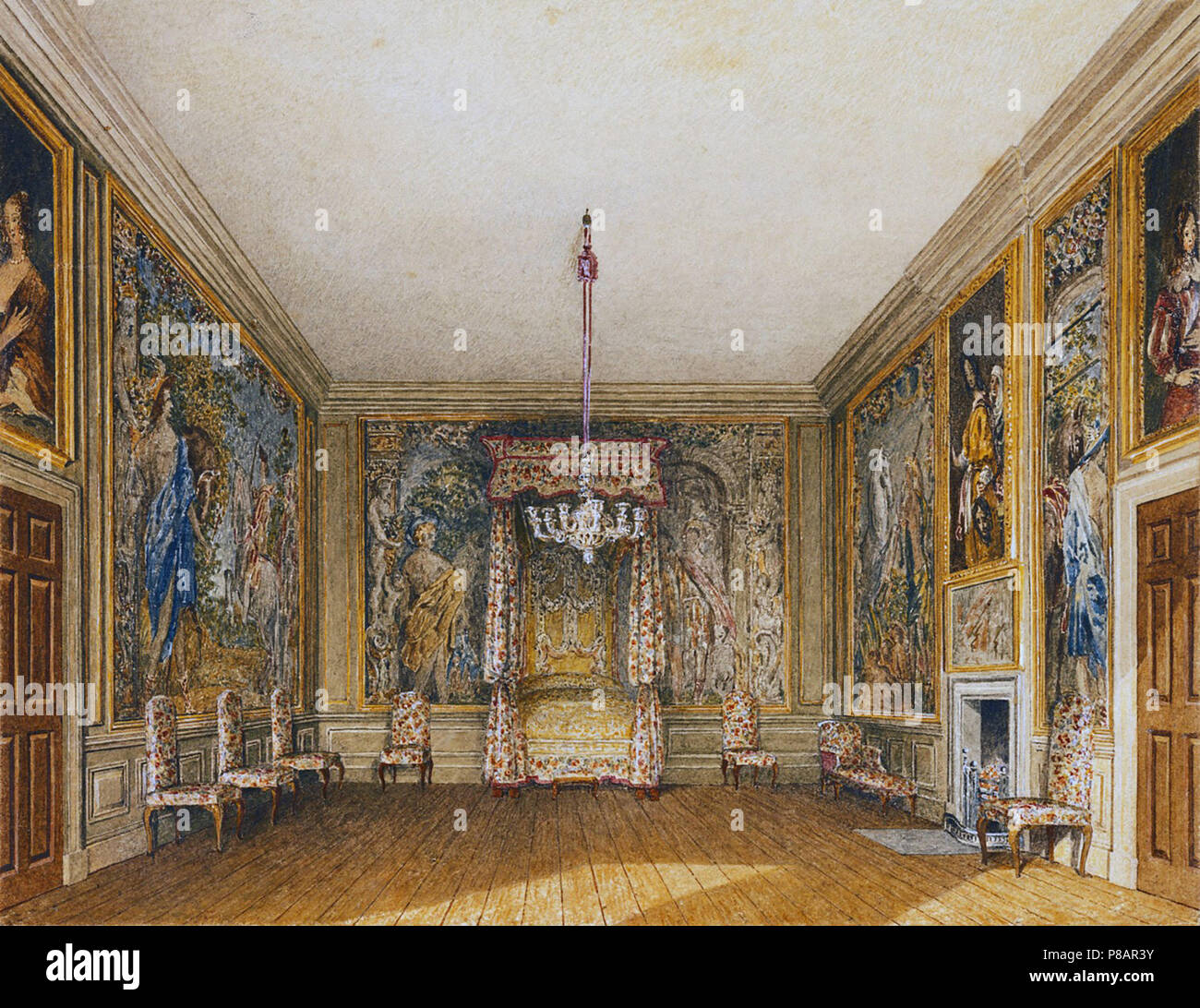 Wild Charles-St James's Palace - das alte Bett Kammer Stockfoto