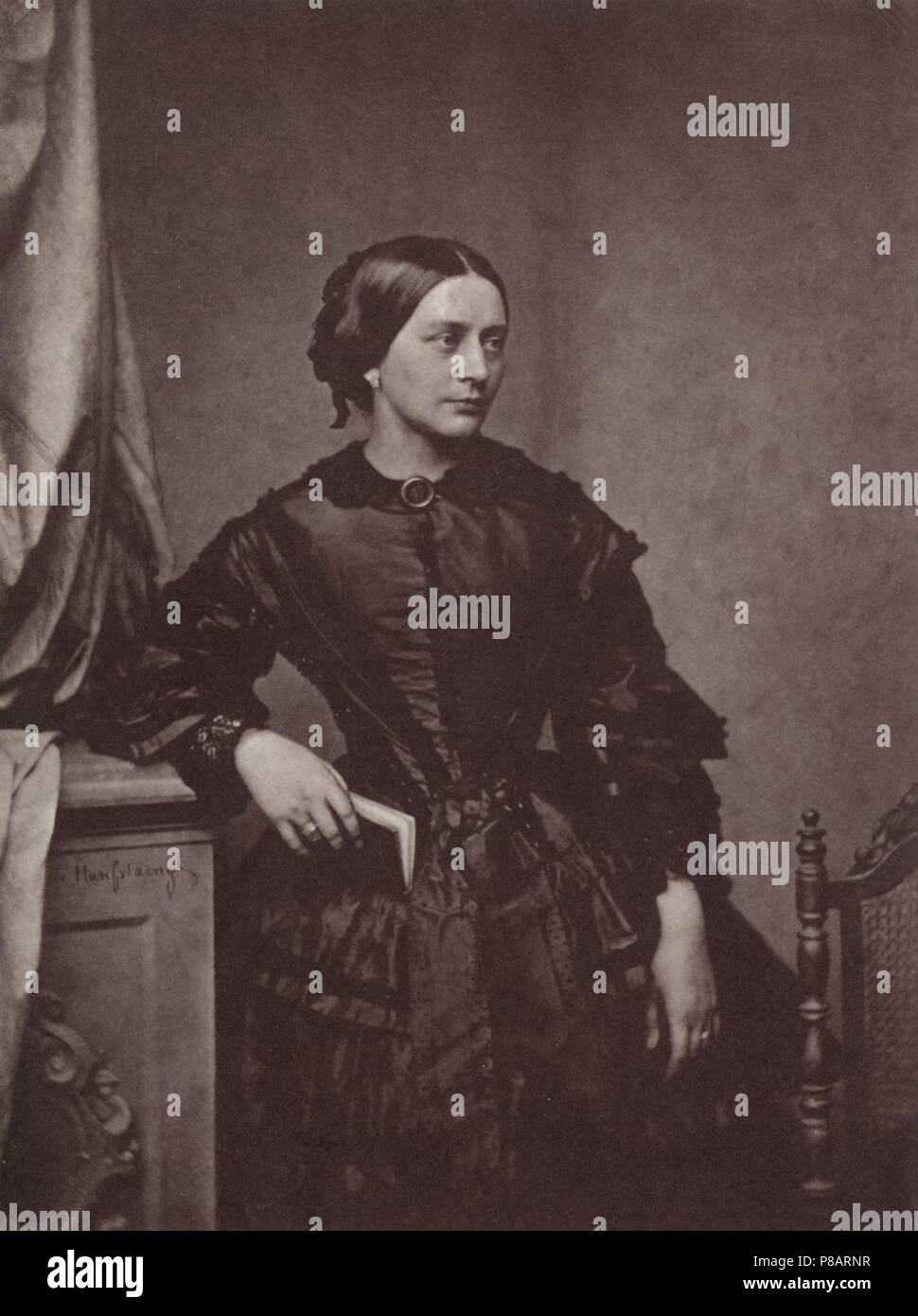Portrait von Clara Schumann (1819-1896). Museum: private Sammlung. Stockfoto