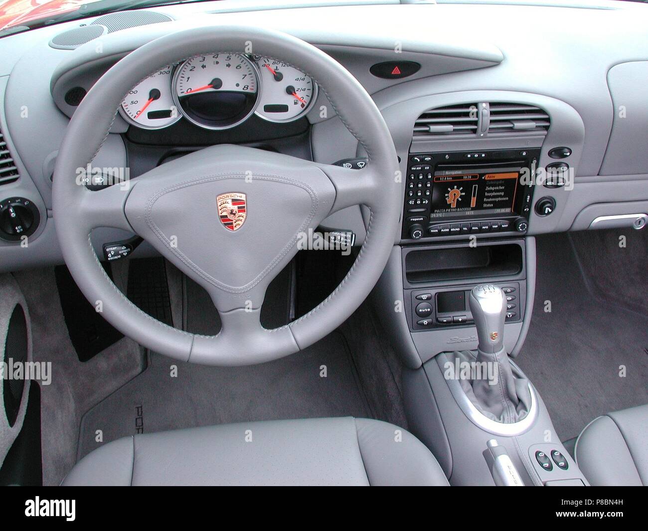 Porsche Boxster S In Rot Modell 2002 Treiber Seite Des