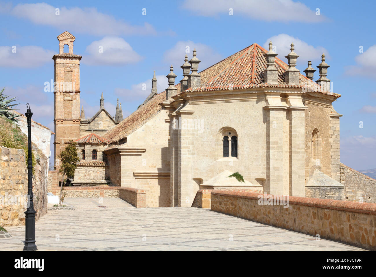 Antequera in Andalusien Region Spaniens. Typische spanische Stadt. Stiftskirche. Stockfoto