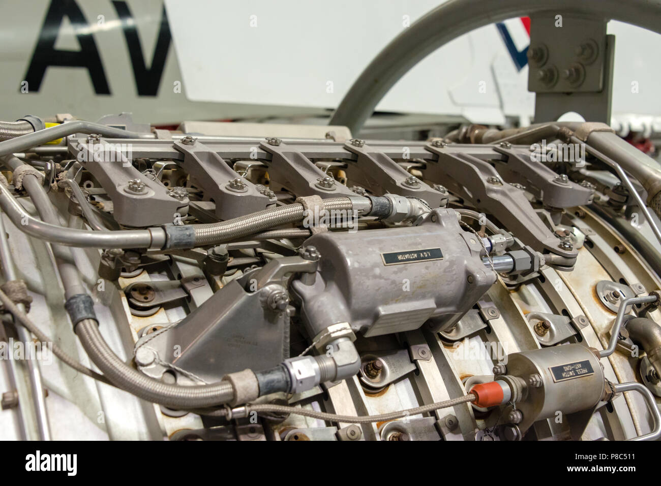 GE J-79 Turbojet Engine Detail Stockfoto
