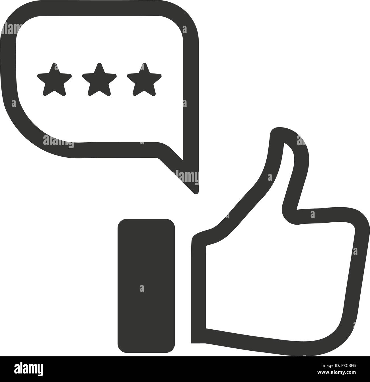 Feedback, Überprüfen sie das Symbol Stock Vektor