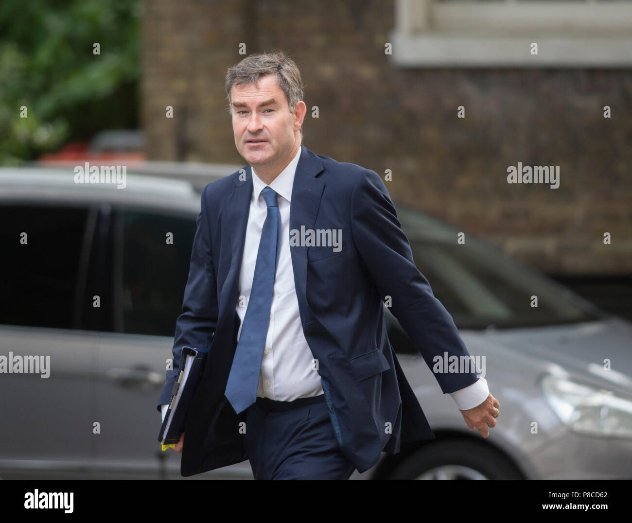 Downing Street, London, UK. 10. Juli 2018. David Gauke, Staatssekretärin für Justiz, Herr Bundeskanzler in Downing Street für die wöchentliche Kabinettssitzung. Credit: Malcolm Park/Alamy Leben Nachrichten. Stockfoto