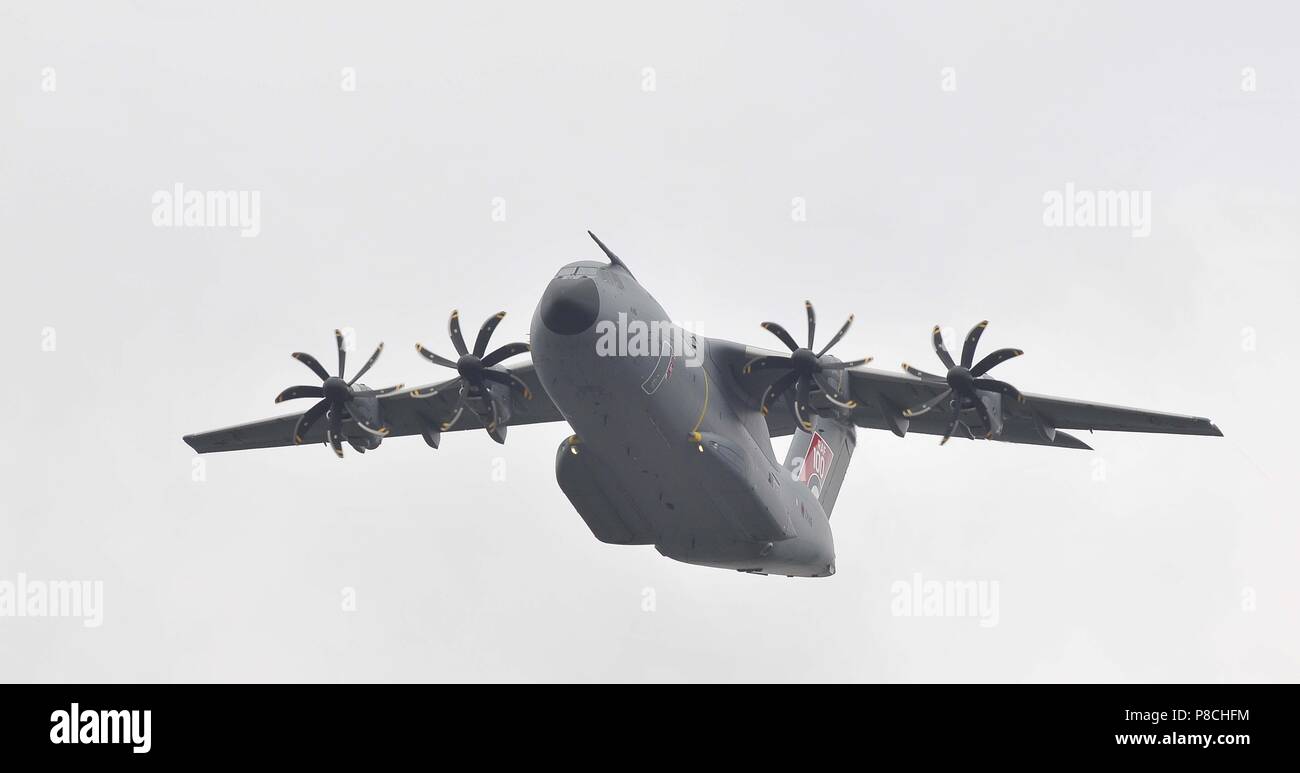 London, Großbritannien. 10. Juli 2018. RAF-A400M Atlas. Royal Air Force (RAF) 100 Jahre feier Flypast. Queen Elizabeth Olympic Park. Stratford. London. UK. 10.07.2018. Credit: Sport in Bildern/Alamy leben Nachrichten Stockfoto