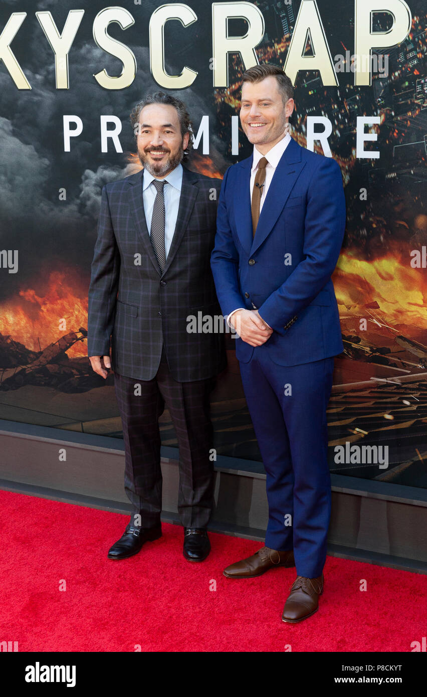 New York, NY - 10. Juli 2018: Steve Sandmännchen und Rawson Marshall Thurber die Premiere des Wolkenkratzers bei AMC Loews Lincoln Center Credit teilnehmen: Lev radin/Alamy leben Nachrichten Stockfoto