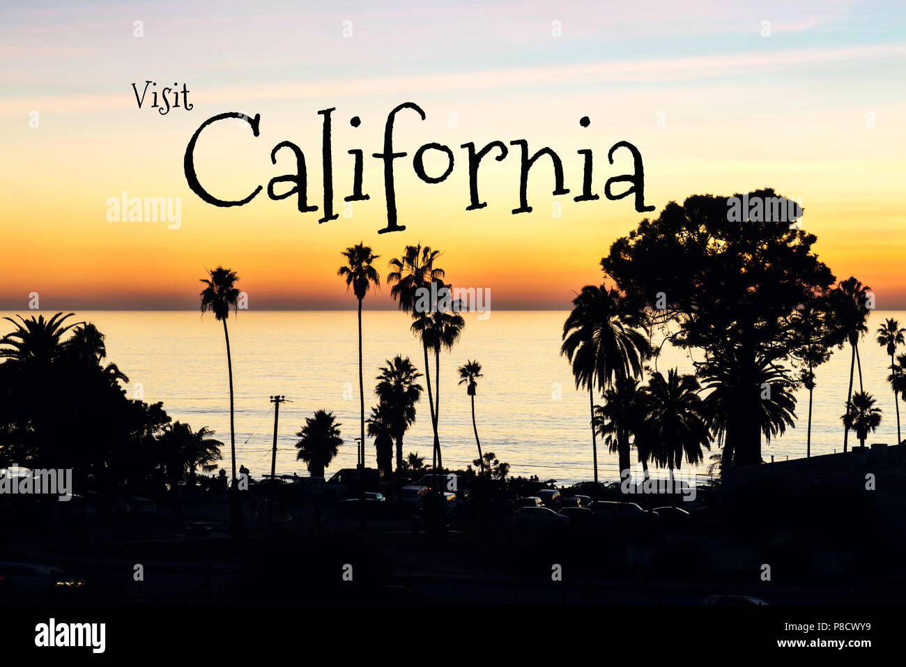 Travel Concept. Foto von Encinitas, Kalifornien, USA Stockfoto