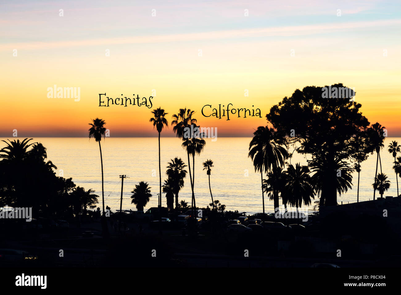 Travel Concept. Foto von Encinitas, Kalifornien, USA Stockfoto