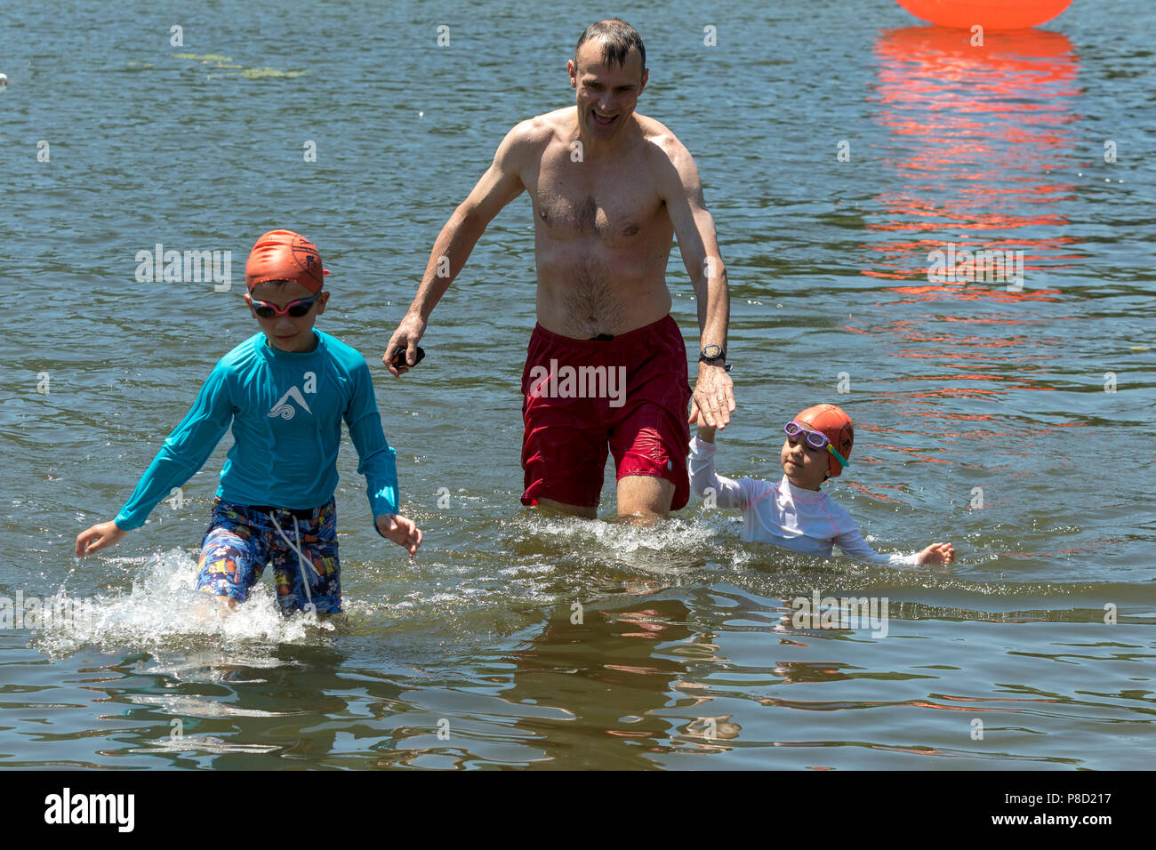 2018 Stissing Kid's Triathlon Stockfoto