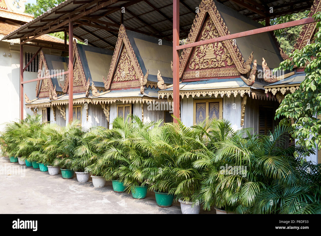 Thronsaal, der Königspalast in Phnom Penh. Stockfoto