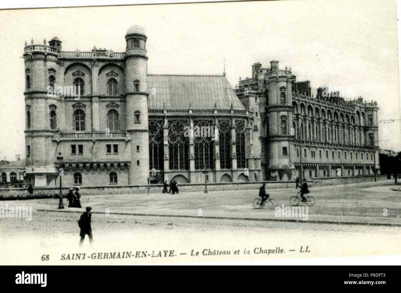 68 Saint Deutsch en Laye Le Chateau et la Chapelle (das Schloss und Kapelle) Stockfoto