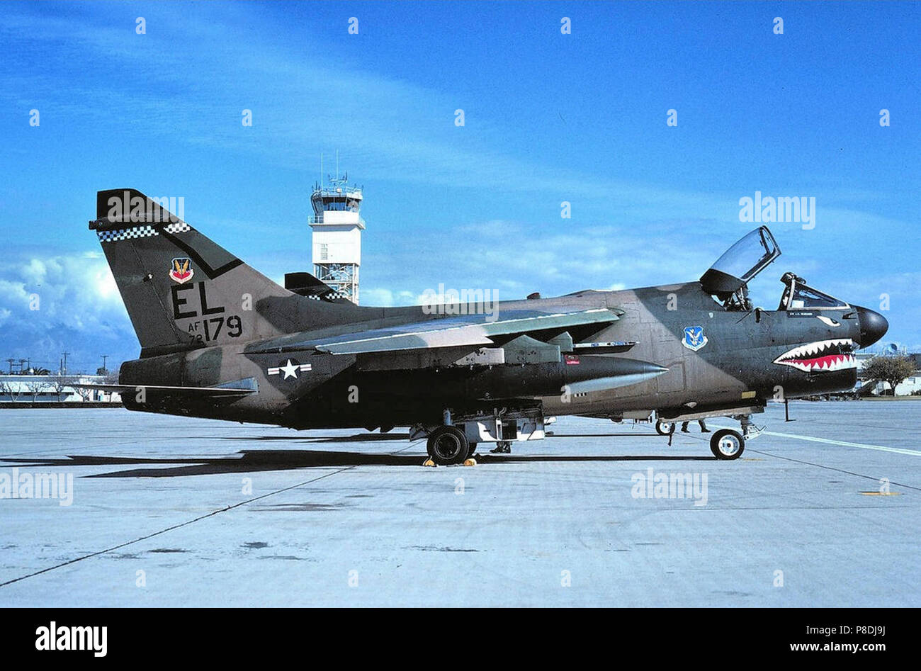 75Th Tactical Fighter Squadron A-7 D Corsir II 72-0179. Stockfoto