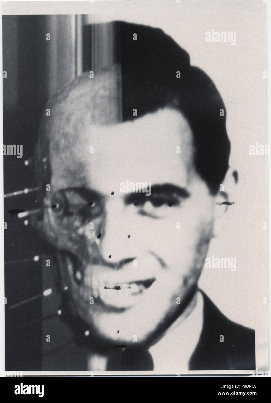 Gesichtsbehandlung Rekonstruktion von Josef Mengele. Museum: Bundeskriminalamt, Wiesbaden. Stockfoto