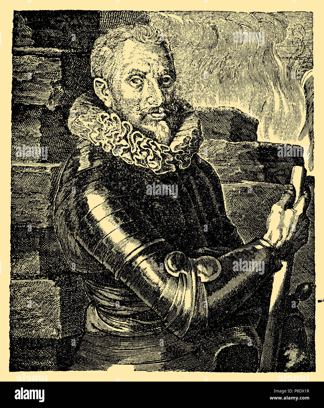 Johann T'Serclaes von Tilly, Graf Tilly (1559-1632), einer der obersten Befehlshaber des Dreißigjährigen Krieges, sowohl der katholischen Liga und von 1630 die kaiserliche Armee. Nach einem Gemälde von van Dyck, van Dyck 1881 Stockfoto