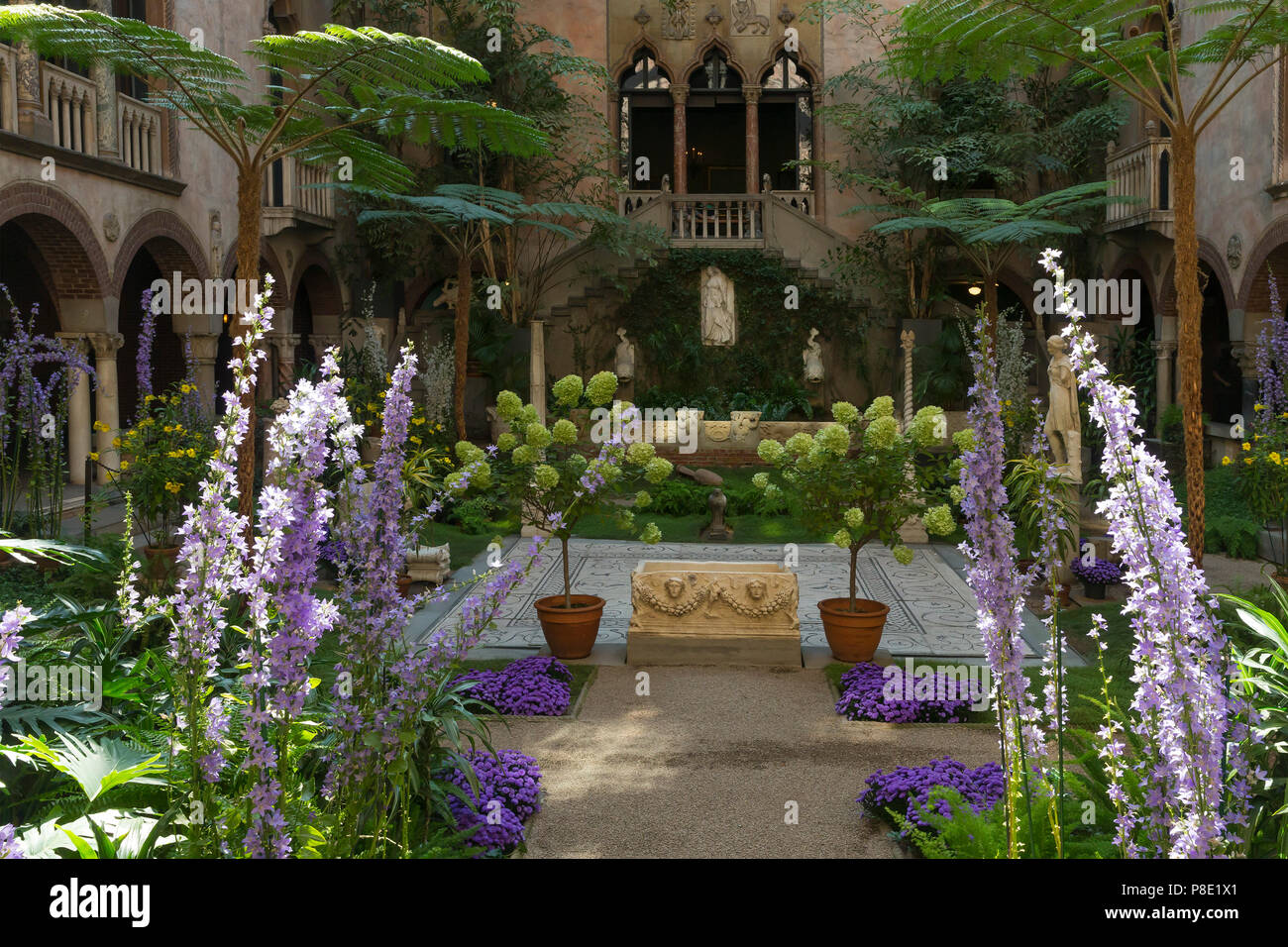 Atrium Der Fenway Hof Garten Im Innenhof Isabella Stewart