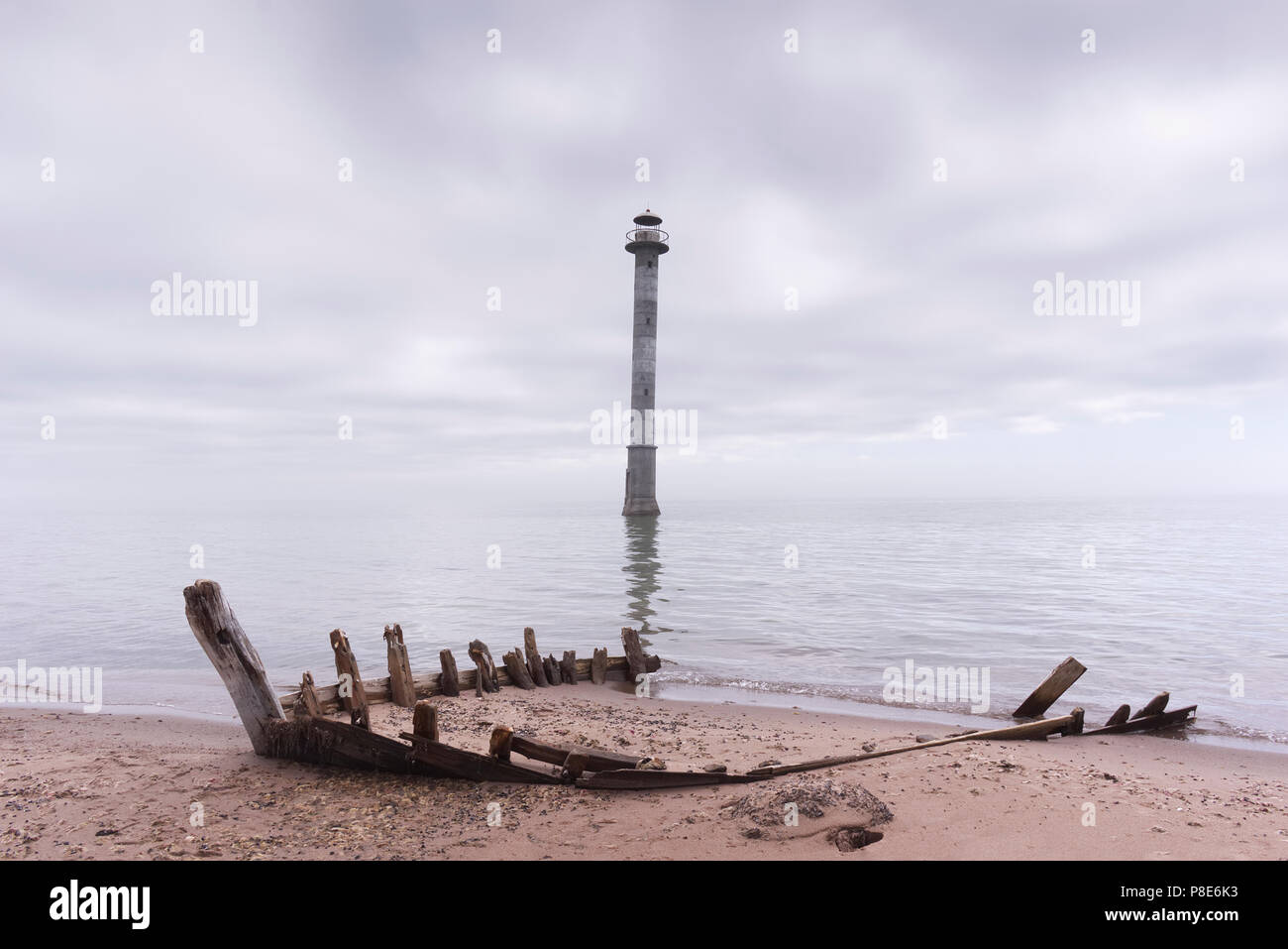 Kiipsaare Leuchtturm der Insel Saaremaa, Estland. Stockfoto