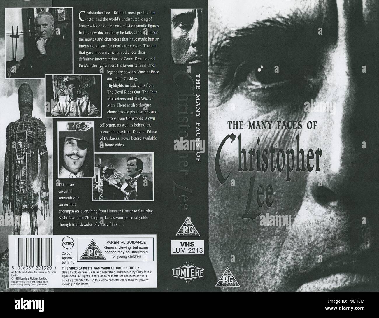 Die vielen Gesichter von Christopher Lee (1996) Werbung Informationen Datum: 1996 Stockfoto