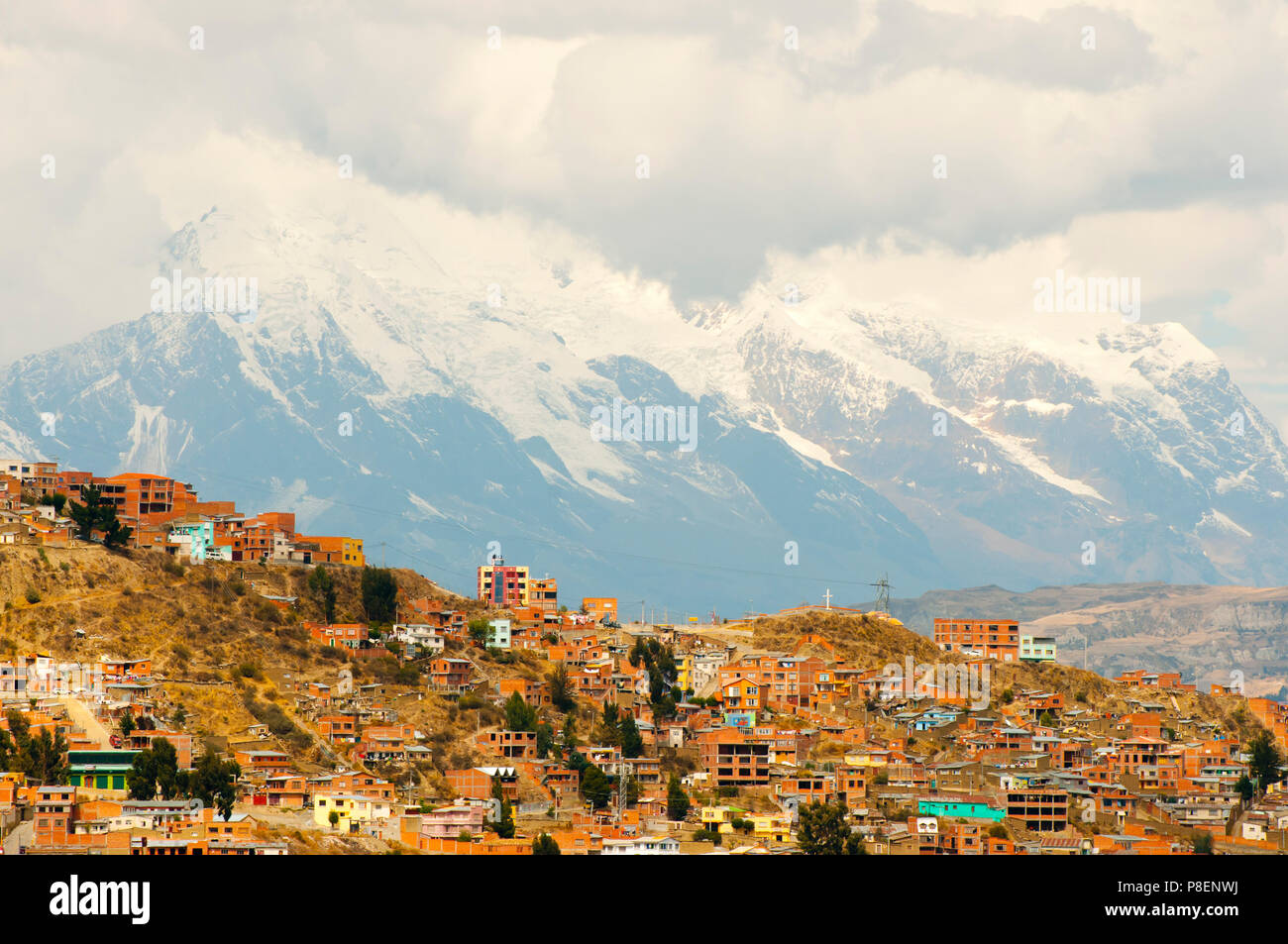 La Paz City - Bolivien Stockfoto