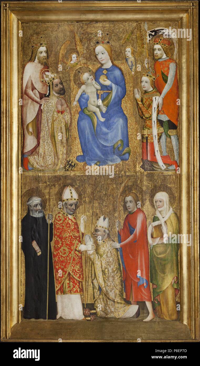 Votive Gemälde von Erzbischof Jan Ocko von Vlasim. Museum: National Gallery, Prag. Stockfoto