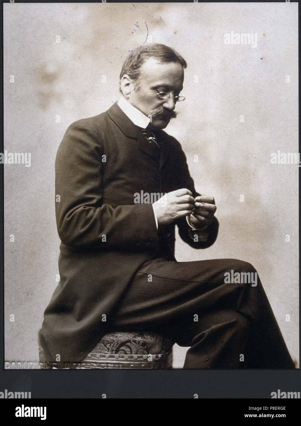 Portrait der Oper Librettisten Arrigo Boito (1842-1918). Museum: private Sammlung. Stockfoto