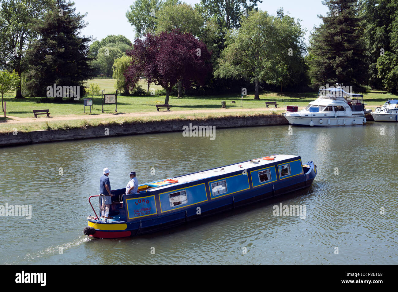 15-04 auf der Themse, Abingdon, Oxfordshire, England, Großbritannien Stockfoto