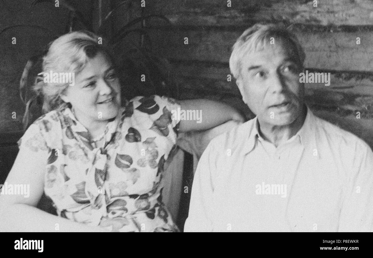 Boris Pasternak und Olga Ivinskaya. Museum: private Sammlung. Stockfoto