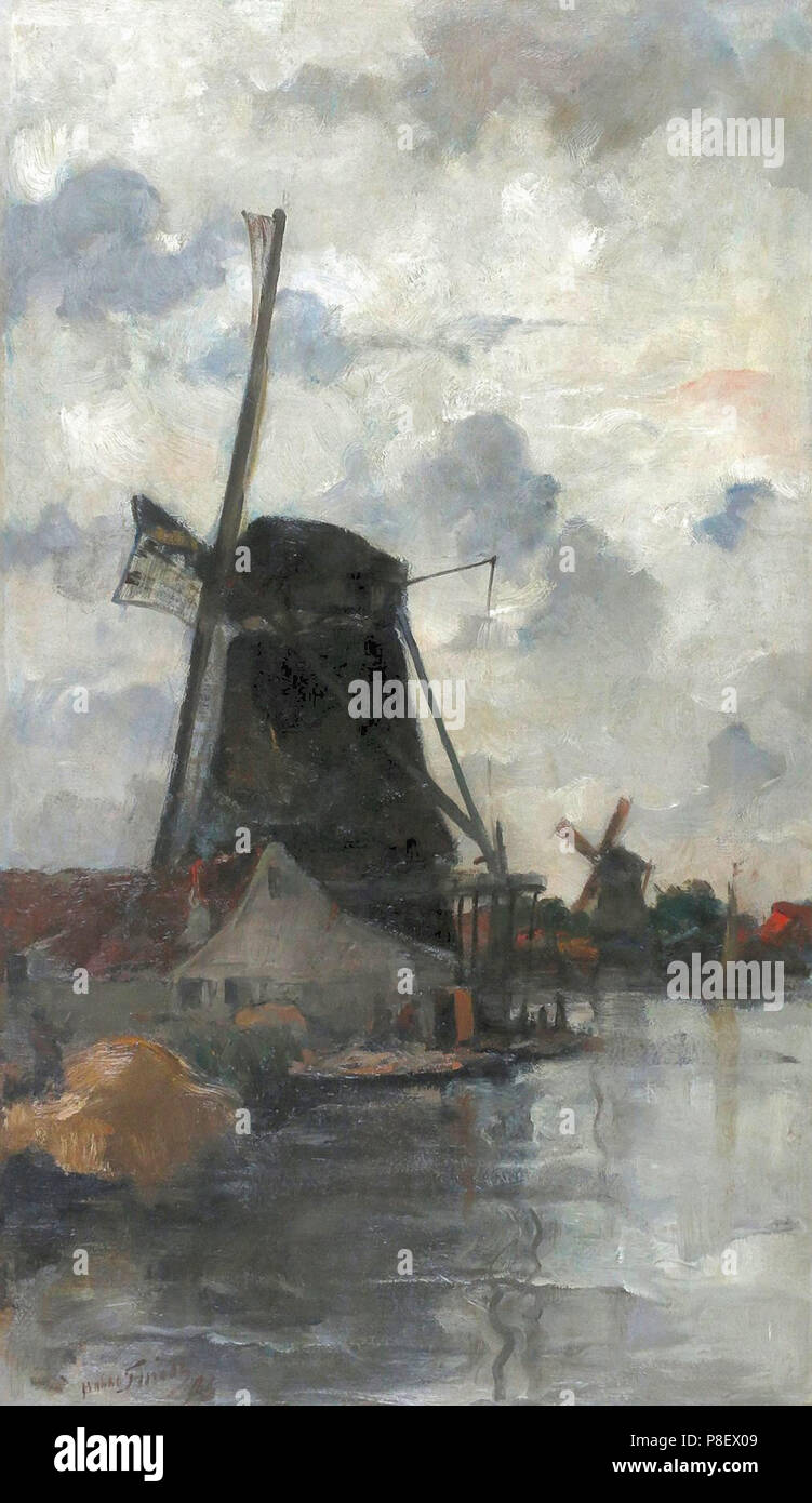 Smith Hobbe - Gezicht Op Een Molen. Stockfoto