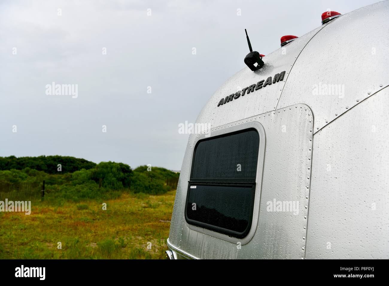 Airstream Reisen Sport Trailer Stockfoto