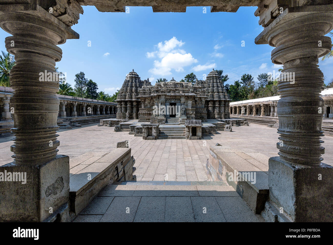 Die Keshava Chennakesava Tempel (Tempel), Somanathapura, Karnataka, Indien Stockfoto
