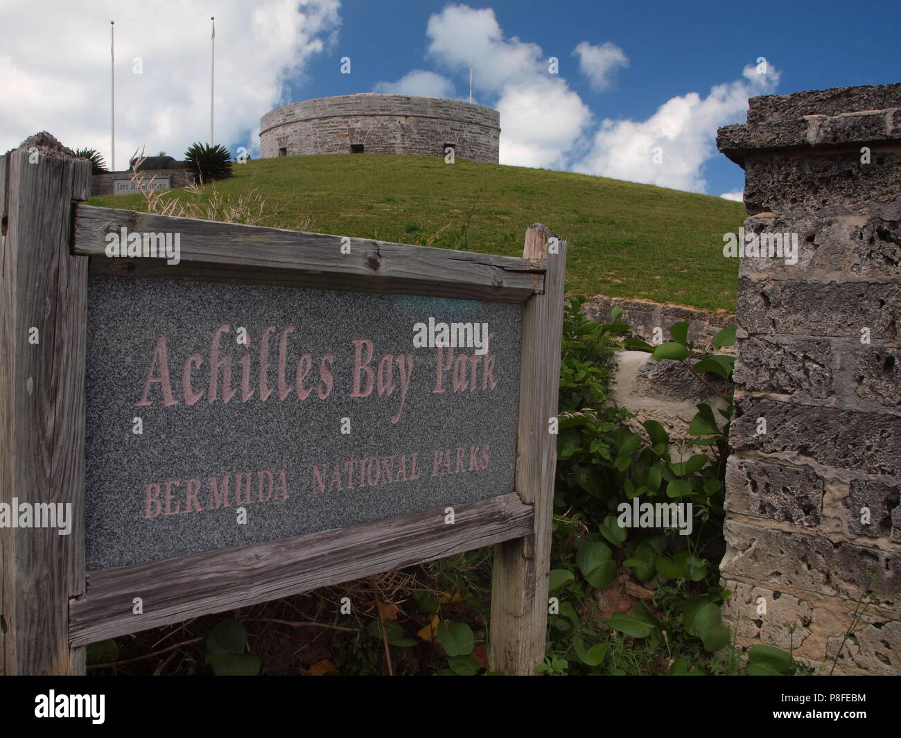 Achilles Bay Park in der Nähe von Fort St. Catherine, in Bermuda. Stockfoto