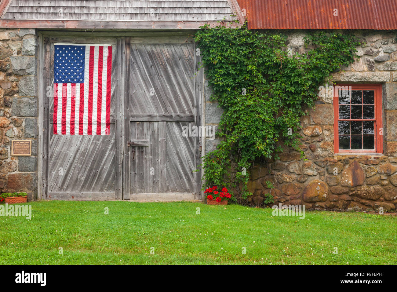 Scheune Bauernhof, Bar Harbor, Maine Stockfoto