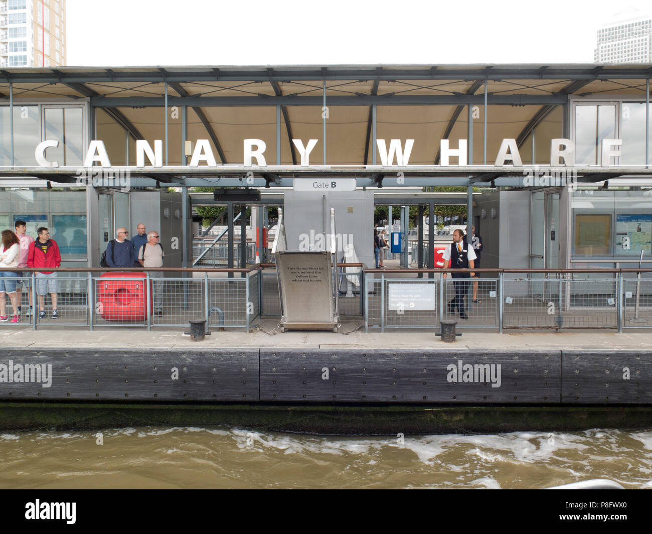 Thames Riverside Gebäude Entwicklungen Stockfoto