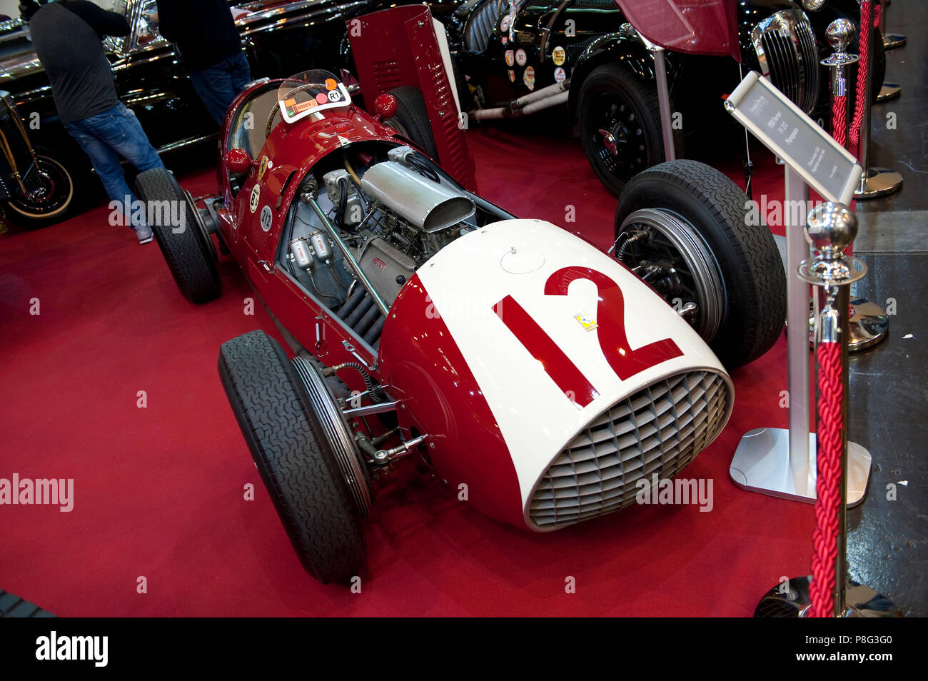 Ferrari F1 212 Monoposto, V12-Motor, Einsitzer Grand Prix Rennwagen gebaut, Zahlen 1, erbaut 1950 Stockfoto