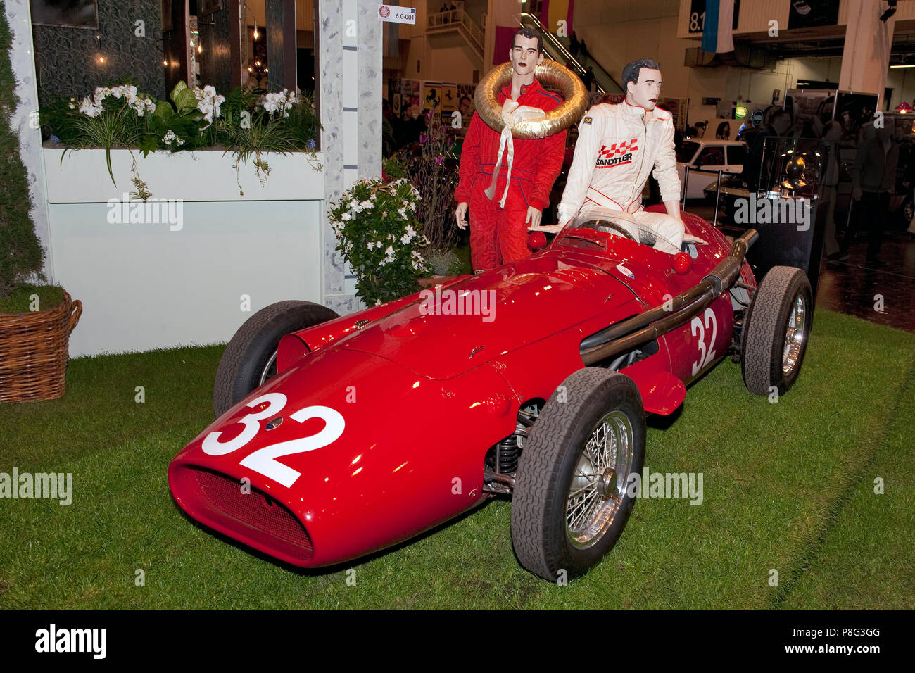 Maserati 250F, Sieger Grand Prix Monaco 1957 Fahrer Juan Manuel Fangio, V6-Motor, 270 PS, historische Wagen, dem legendären Formel 1 Auto, F1 Stockfoto