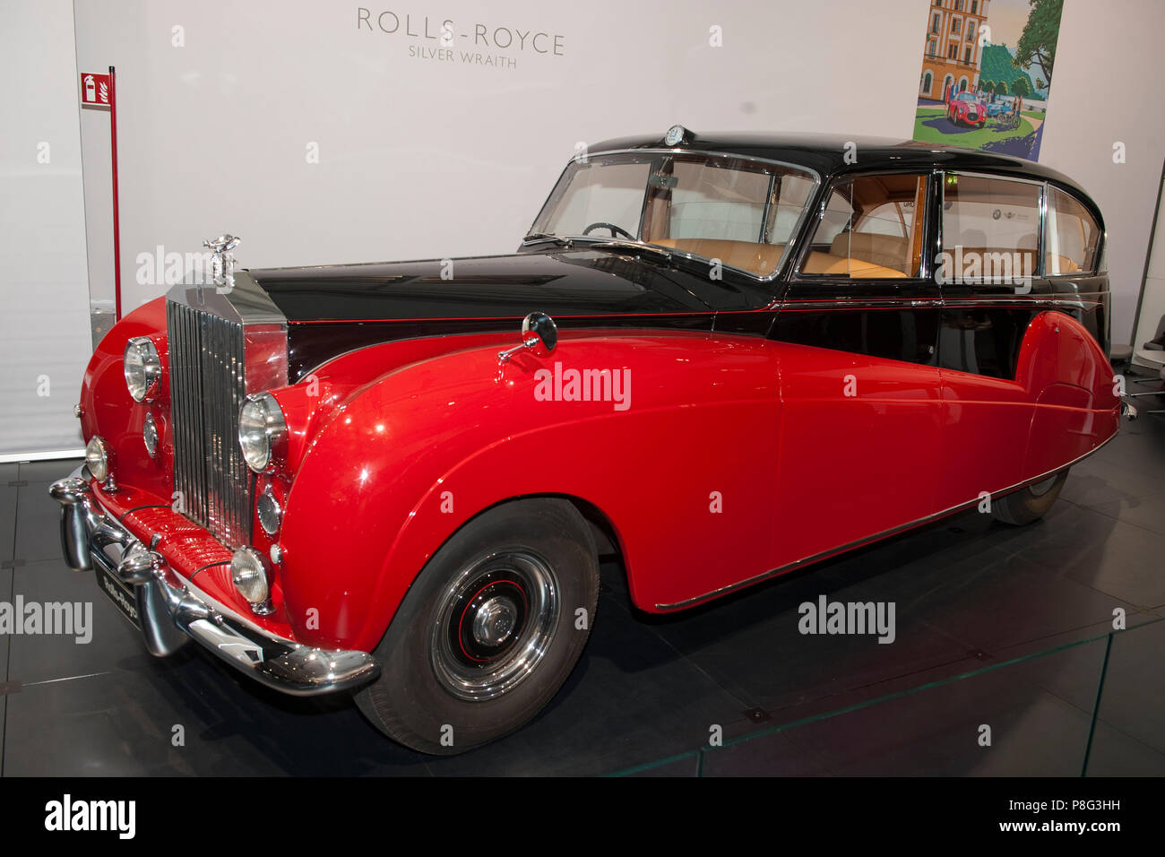 Rolls Royce Silver Wraith, ersten Rolls-Royce, 1946-1958, 6-Zylinder Motor, verchromt Zylinderbohrungen, irischen Präsidenten Zustand Auto Stockfoto