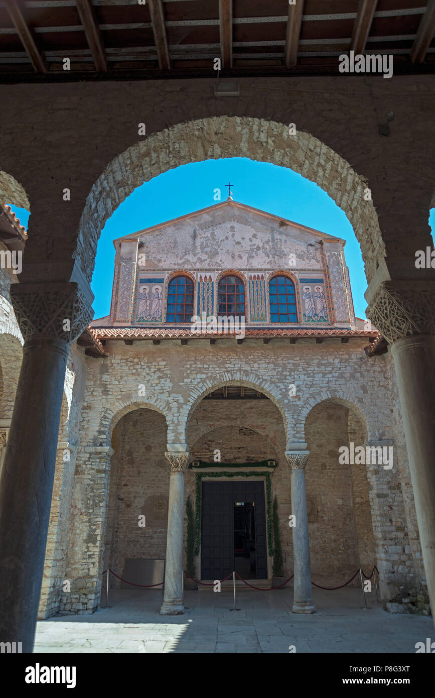 Euphrasius-Basilika, Porec, Istrien, Kroatien Stockfoto