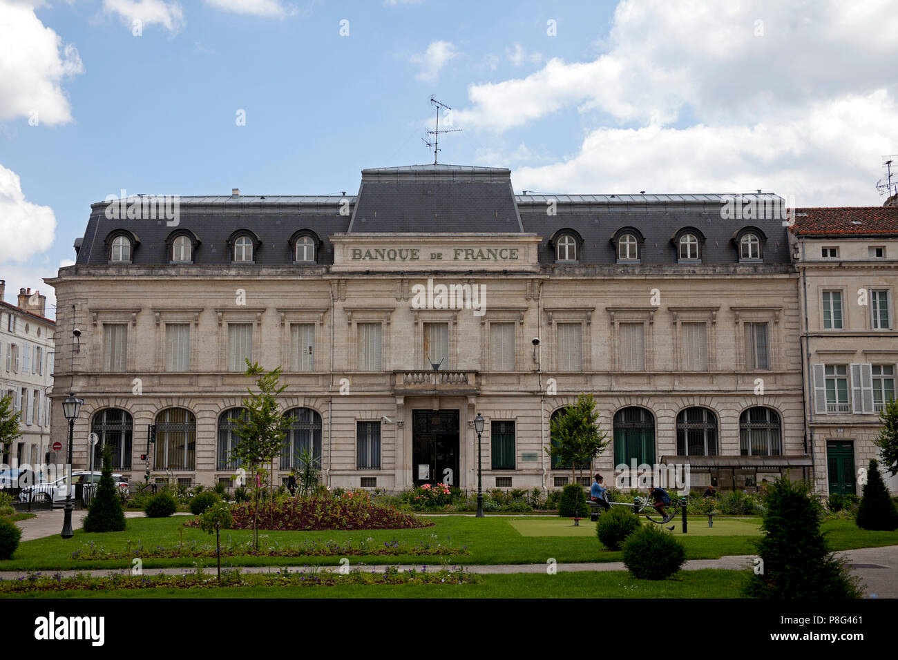 Die Banque de France, Angoulême, Frankreich, Europa Stockfoto