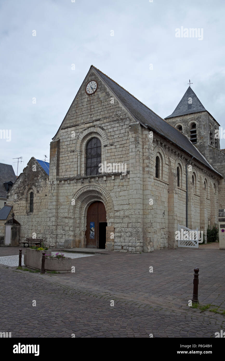 Kirche Saint-Gilles, ich werde e-Bouchard, Indre-et-Loire, Frankreich, Europa Stockfoto