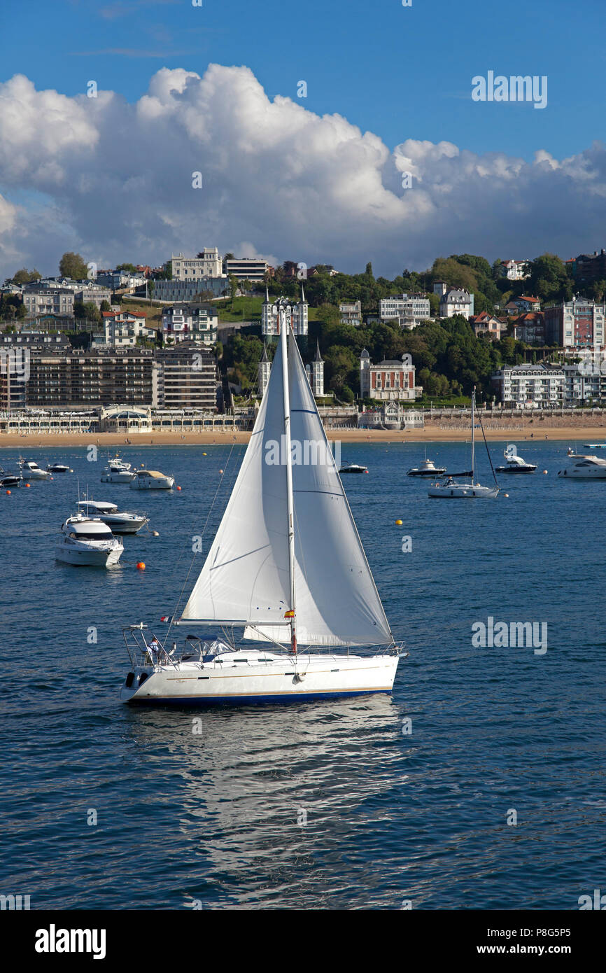 San Sebastian, Golf von Biscaya, Spanien, Europa Stockfoto