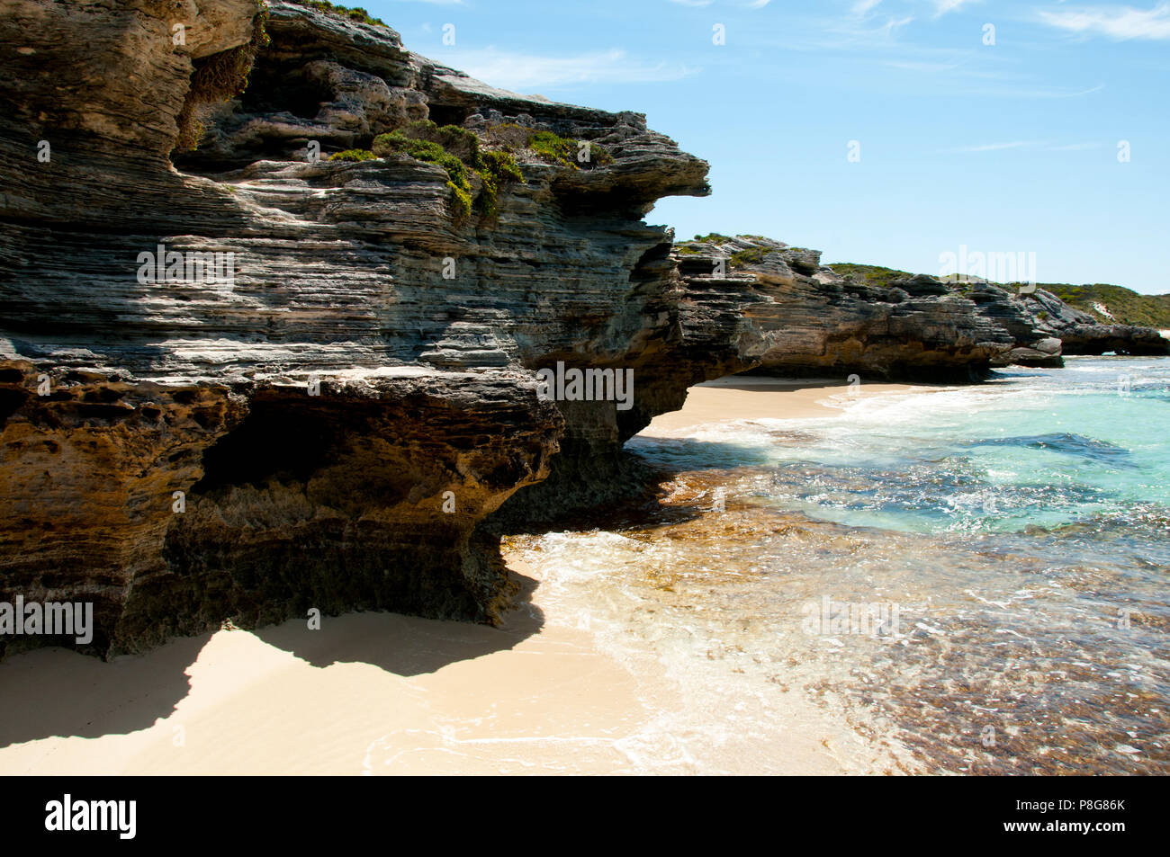 Kalkstein auf Rottnest Island - Australien Stockfoto