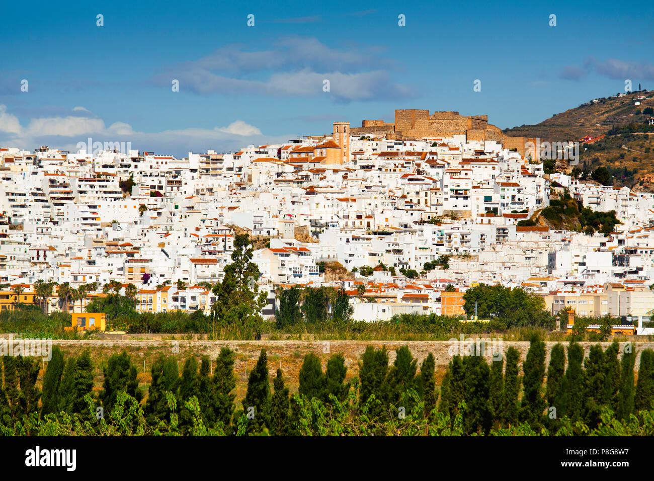 Salobreña. Costa Tropical, Granada Provinz. Andalusien, Süd Spanien Europa Stockfoto