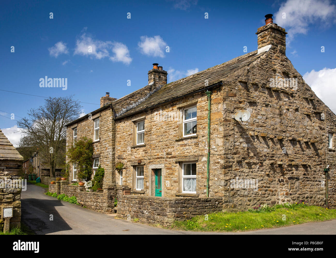 Das VEREINIGTE KÖNIGREICH, England, Yorkshire, Swaledale, Thwaite, wegweisende Naturfotografen Cherry und Richard Kearton's House Stockfoto