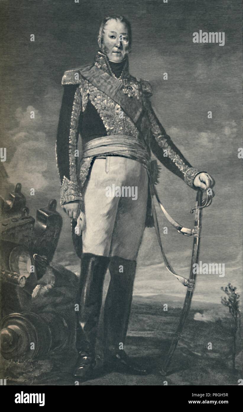 'Marshal É douard - Adolphe-Casimir - Joseph Mortier, Herzog von Treviso', c 1810 (1896). Édouard Adolphe Mortier Casimir Joseph (1768-1835), duc de Trev Stockfoto