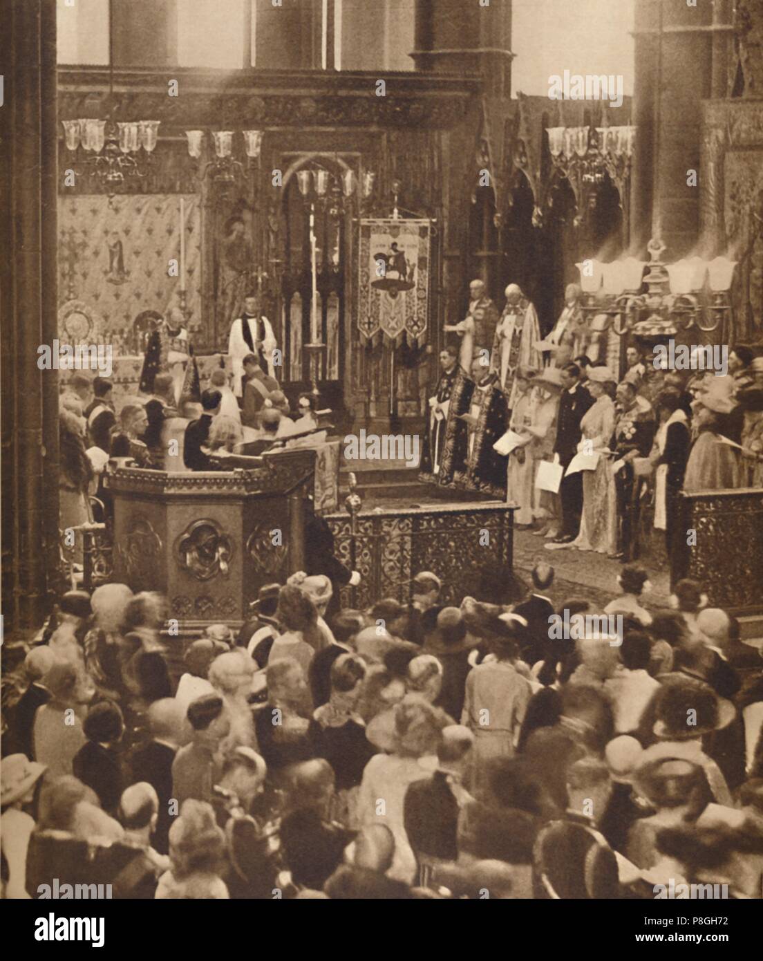 Bin verheiratet in der Westminster Abbey", 26. April 1923, (1937). Artist: Unbekannt. Stockfoto