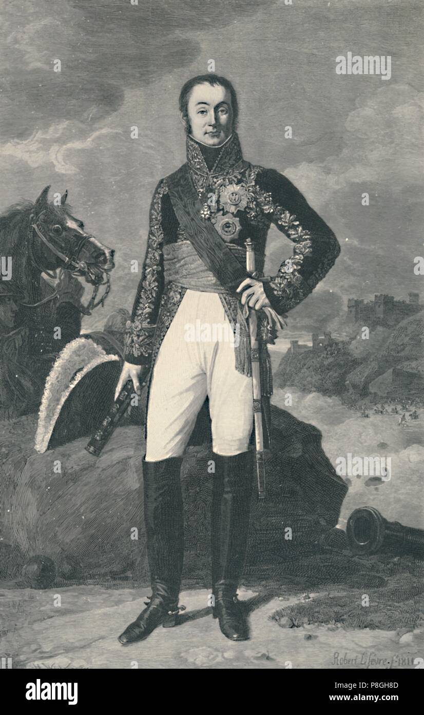 'Marshal Nicolas-Charles Oudinot, Herzog von Reggio", 1811, (1896). Artist: Henry Wolf. Stockfoto