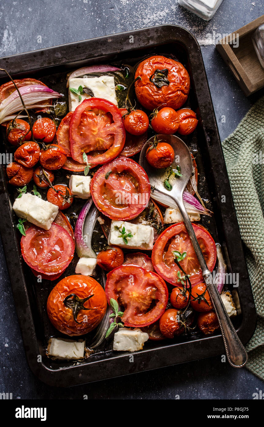 Ofen geröstet Tomaten Stockfotografie - Alamy